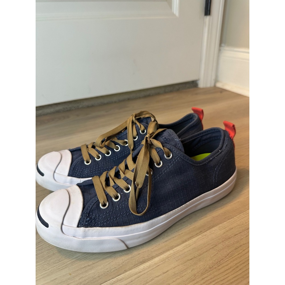 Converse Jack Purcell Navy Blue Canvas Lunarlon Sneakers Mens 8 women 9.5